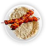 Chicken Bbq Kebab & Chips 